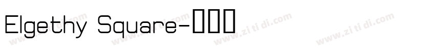 Elgethy Square字体转换